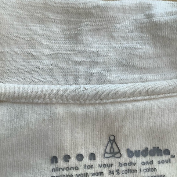 NEON BUDDHA Cream Ruffle Cardigan Ornamental Buttons Size S - Picture 13 of 15